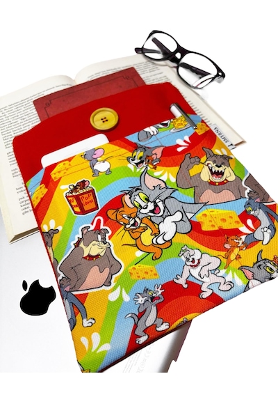 Kitap Kılıfı /tablet Kılıfı/çok Amaçlı Kılıf Kedi Ve Fare