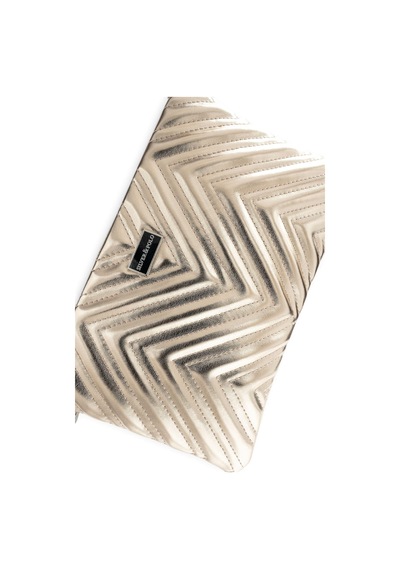 Silver Polo Altın - Altın Kapitone V Kadın Portföy Ve Clutch El Çantası Sp1250