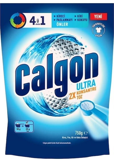 Calgon 4ü1 Arada Ultra Konsantre Toz Kireç Önleyici 3 x 750 G