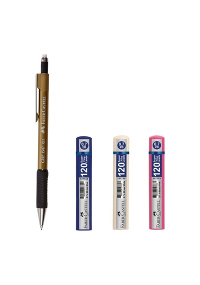 L 1347 Versatil Kalem 0.7 Altın 134781 + 120'li 0.7 Uç 3 Adet Nocolor-2cbaa5d8