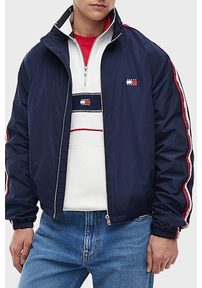 Tommy Jeans Logolu Regular Fit Dik Yaka Ceket Erkek Mont Dm0dm23218 C1g Lacivert