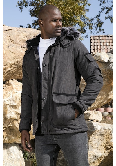 Buratti Peluş Astarlı Suya Ve Rüzgara Dayanıklı Soğuk Geçirmez Slim Fit Erkek Mont 5711051 Füme