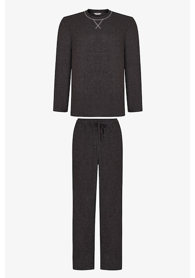 Penti Erkek Gri Glacier Grey Pantolon Uzun Kollu Pijama Takımı Gr58