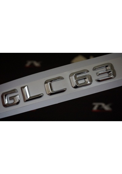 GLC63 Bagaj Krom Metal 3M 3D Yazı Logo