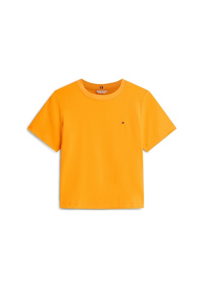 Tommy Hilfiger Boxy Interlock Ss C-nk Tee Kadın Turuncu T-shirt - Ww0ww49646