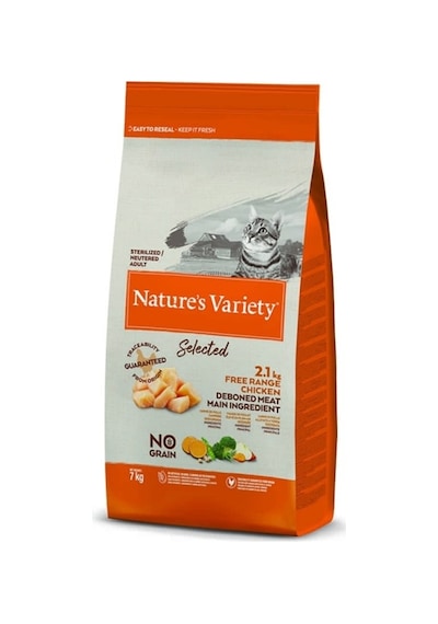 Nature's Variety No Grain Sterilised Free Range Chicken Tahılsız Tavuklu Kısırlaştırılmış Kedi Maması 1250 G