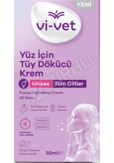 2 Adet Vi-vet Tüy Dökücü Krem Yüz İçin 30 Ml