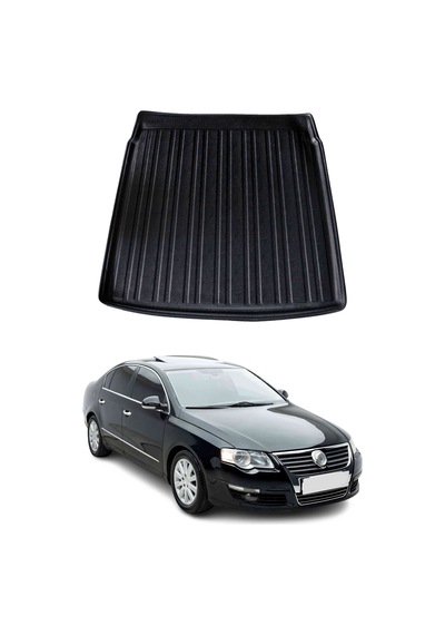 Vw Passat B6 Sedan 2005-2010 Arası Uyumlu Araca Özel Kauçuk Tpe Bagaj Havuzu Siyah