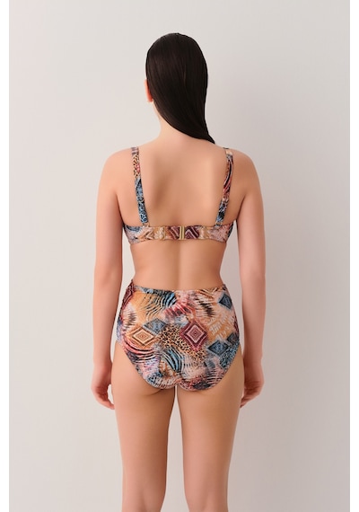 Suwen Freya Yüksek Bel V Kesim Bikini Alt Sb25210984984 Etnik Desenli