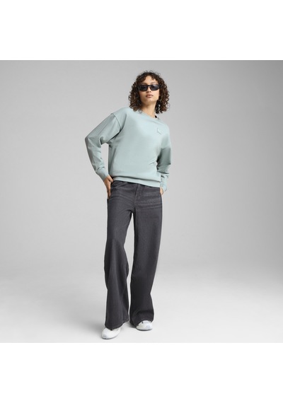 Puma Ess Elevated Comfort Crew Tr Mavi Kadın Sweatshirt