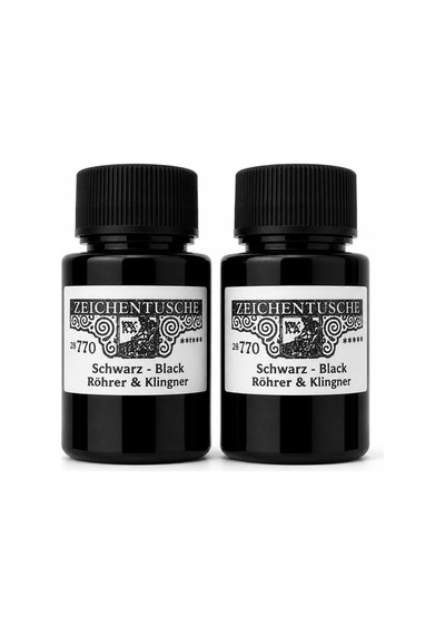 Rohrer&klingner 770 Siyah Çizim Mürekkebi Orj. Dolum, Çizim, Kali
