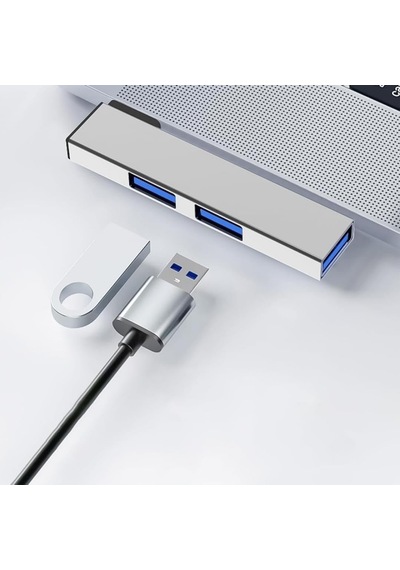 1460 Usb Type C 3.0 Hub 3 Portlu Çoklayıcı Çoğaltıcı Dönüştürücü Çevirici Adaptör Usb Type-c Erkek 1xusb