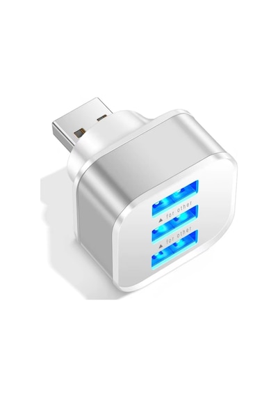 Lunatic 7560 Usb Hub 3 Port Çoklayıcı Adaptör Bilgisayar Laptop Araç Şarj Çoklu Çoğaltıcı