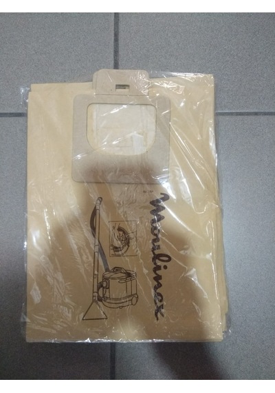 Moulinex Yıkamalı Süpürge Kağıt Torba 1 Paket(10 Adet)