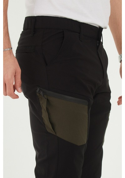 Camp Scoutland Camp530 Outdoor Tactical Su İticili Likralı Yazlık Erkek Taktik Pantolon Siyah