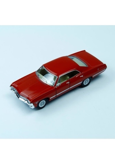 Kinsmart 1967 Chevrolet Impala 1:43 Kırmızı Çek Bırak Model Araba
