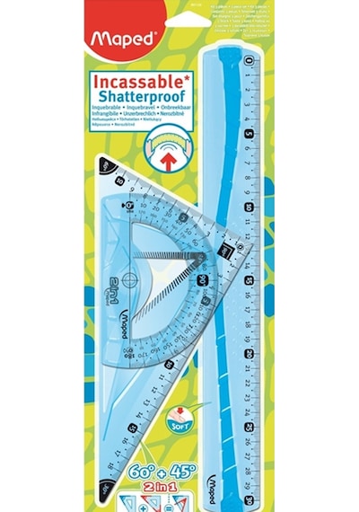 Maped 897120 3Lü Flex Cetvel Seti Şeffaf