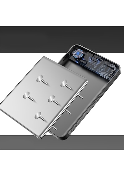 Lenyes Pw0008d Pd 20w Led Ekran Yapay Zeka Destekli Ultra İnce Wireless Powerbank 15w 5000mah Siyah Siyah
