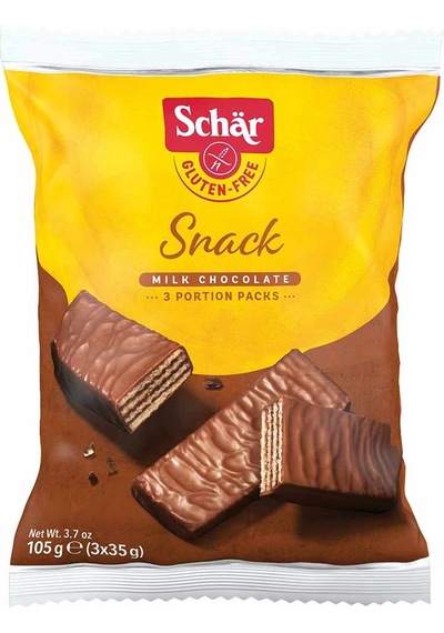 Schar Glutensiz Sütlü Çikolata Kaplı Fındıklı Gofret 105 G