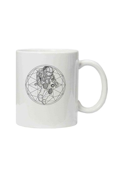 Kupa Bardak Astronot Uzay Boslugu
