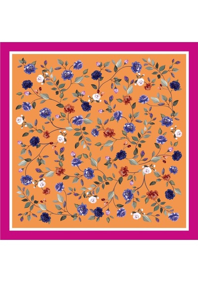 Tarzını Seç Pembe Gül Fular / Bandana / Aksesuar / Şal / Eşarp 70x70