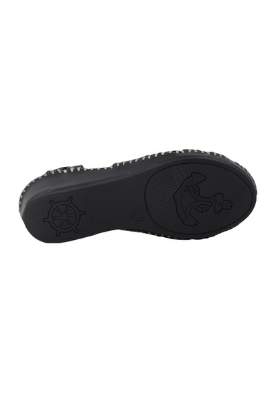 Albini Hakiki Deri Comfort Dolgu Topuk Kadın Sandalet Alb2660209y Siyah