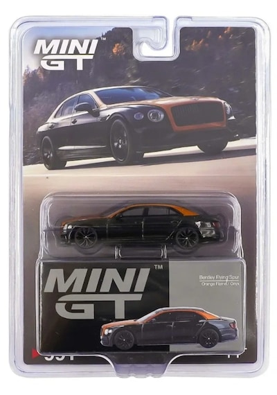 Mini Gt Bentley Flying Spur Orange Flame Onyx - Blister Paket No:991 Kahverengi
