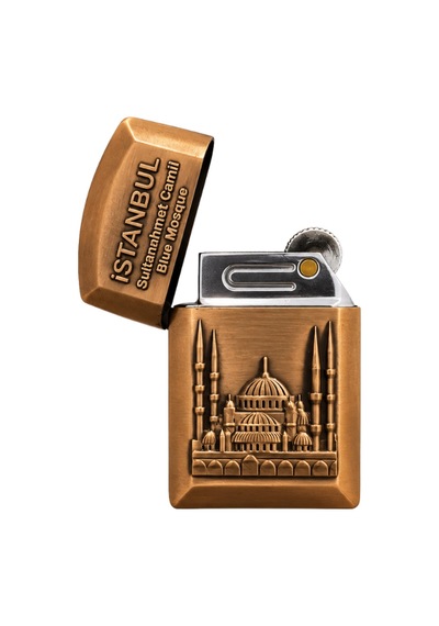 Hunter Soft Flame İstanbul Sultan Ahmet Design Bronz Çakmak Ack024