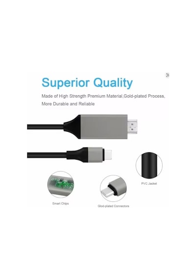 4330 Usb Type C 3.1 To Hdmi Çevirici Dönüştürücü Tv Bağlama Kablosu 4k
