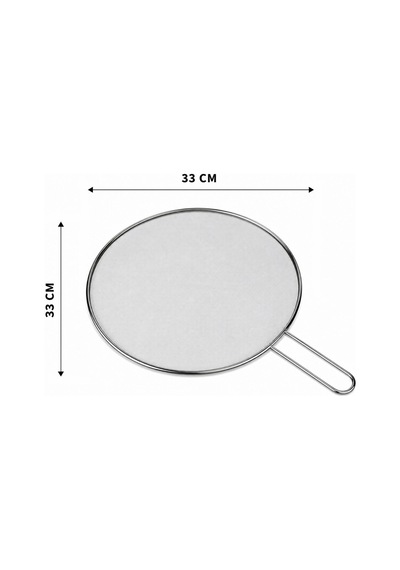 İbico İ22-426 Tel Yağ Sıçratmaz 33cm Sap 17cm Krom Saplı Metal Çerçeve Lux - 12'li Paket Diğer