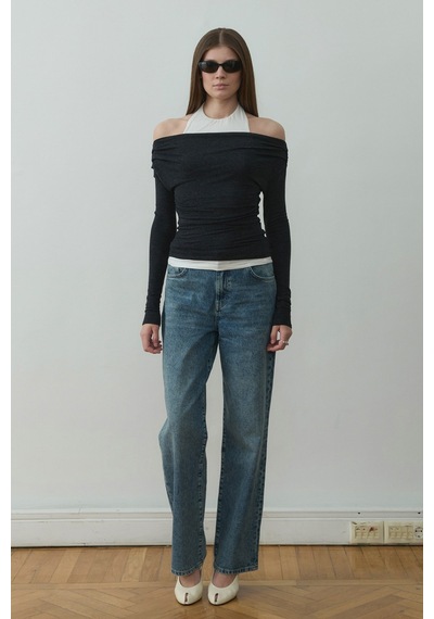 Suud Collection Füme Emy İkili Bluz