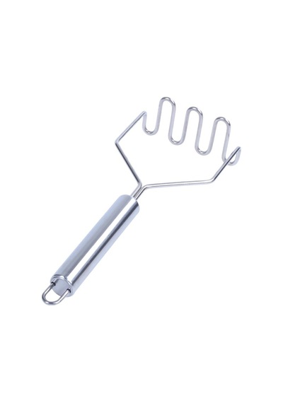 Baysa-660 Yay Şekil & Zigzag Metal Saplı Patates Ezici- 12'li Paket