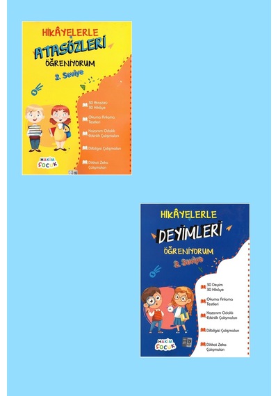 Hakim Çocuk 2.seviye Hikayelerle Atasözleri + Deyimler Öğreniyorum