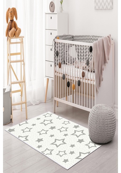 Dekoreko Kids Halı 2123 Gri Beyaz