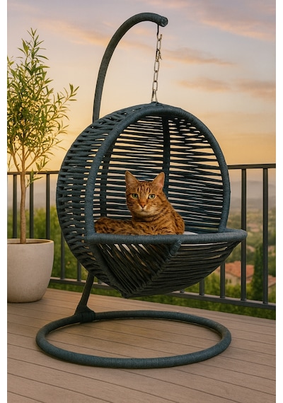 Lüx Kedi Salıncağı & Kedi Yatağı Sabitleme Aparatlı