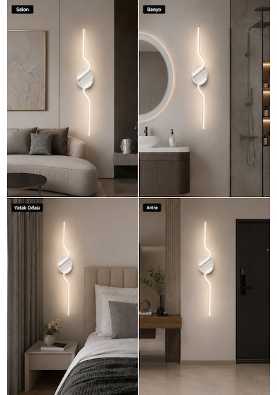 AvizeGO Kuno Modern Led Duvar Apliği Günışığı Beyaz