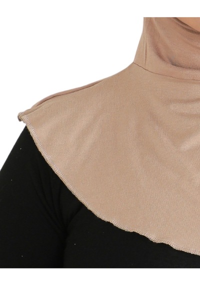 Modish Group Kadın Boyunluklu Hijab Tesettür Pratik Spor Bone - Sarı Koyu Vizon