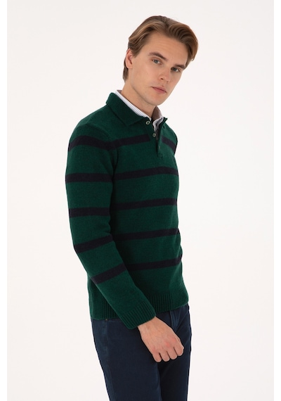 U.s. Polo Assn. Erkek Koyu Yeşil Kazak /triko 50315036-vr079 Koyu Yesıl