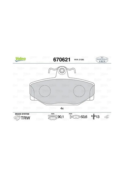 Mercedes Clk 200 A208 Arka Fren Balatasi 2000-2002 Valeo 670621