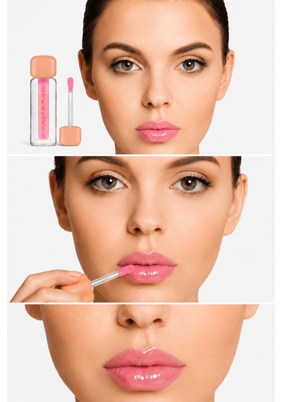 Dolgunlaştırıcı Dudak Parlatıcısı / Zencefil Ekstresi B3 Vitamini Ve Amino Asit Kompleksi İle Anında Dolgunluk Etkisi / Plump Joy Lip Gloss Pembe