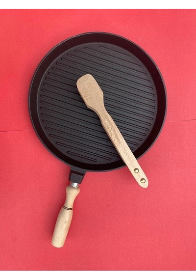 Döküm Izgara Tavası 31 Cm Çapında Belirtilmemiş