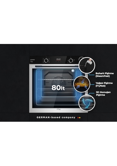 Tommatech TAF6004ISP 80 L Ankastre Elektrikli İnox