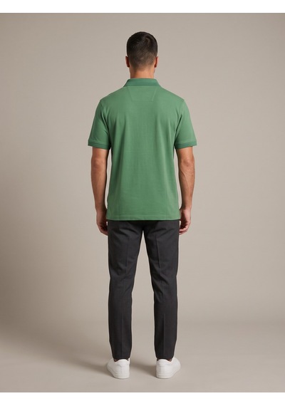 Maccali Erkek Yeşil Yazlık Basic Polo Yaka Tişört