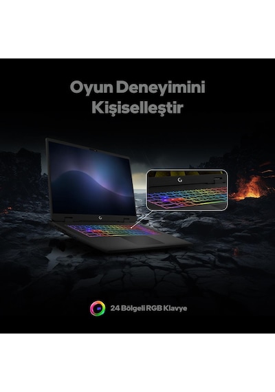 Game Garaj Slayer5 7XL-5060 C3 U7-255HX 32 GB 2 TB RTX5060 17" Free Dos Dizüstü Bilgisayar