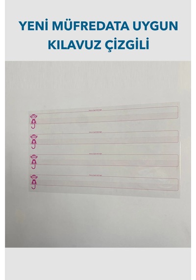 Kılavuz Çizgili Yazı Tahtası Akıllı Kağıt Tahta 110×56 Cm