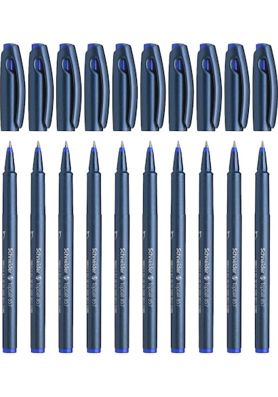 Schneider Topball 857 Roller Pen 0.6 Uç 10'lu Set Mavi