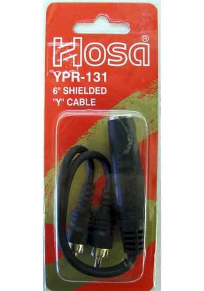 Hosa Technology Ypr131 15 Santim 1/4 Ts Dişi - Dual Rca Erkek