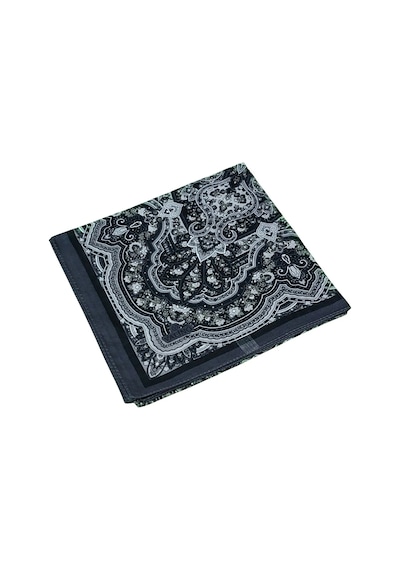 Mim Eşarp Mısırlı Eşarpları Büyük Boy Etnik Desenli Eşarp 120x120 Cm Füme