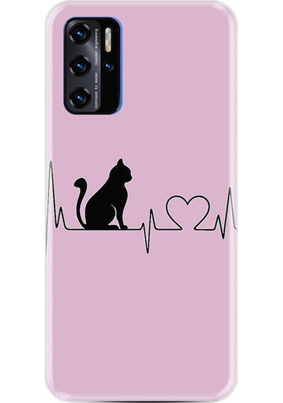 Reeder P13 Blue 2021 Kilif Desenli Silikon Pink Cat Heart 508342517
