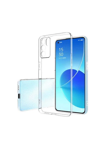 Oppo Reno 6 4G Kılıf Şeffaf Ince Ve Esnek Süper Silikon Kılıf Renksiz